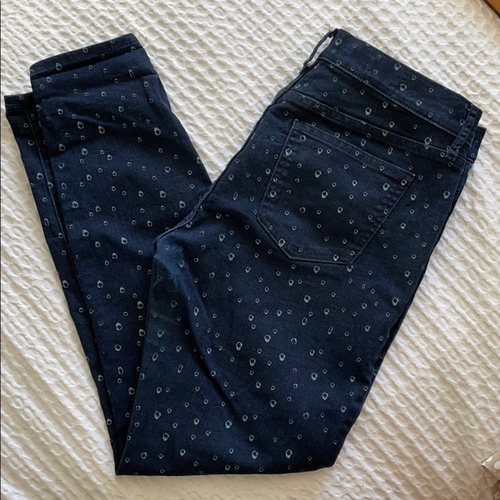 Patterned Gap legging jean - like new!